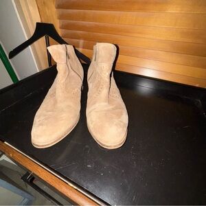 Rebels Tan Suede Ankle Boots